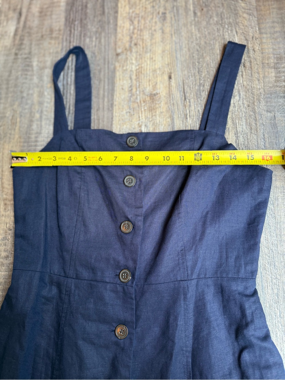 GAP Navy Button-Front Sundress - Picture 4 of 5